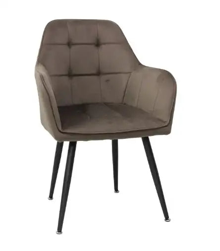 Scaun tapitat living din si picioare metalice Pera, vedere 5