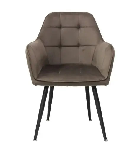 Scaun tapitat living din si picioare metalice Pera, vedere 6