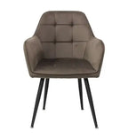 Scaun tapitat living din si picioare metalice Pera, vedere 6