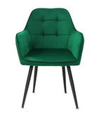 Scaun tapitat living din si picioare metalice Pera, vedere 9
