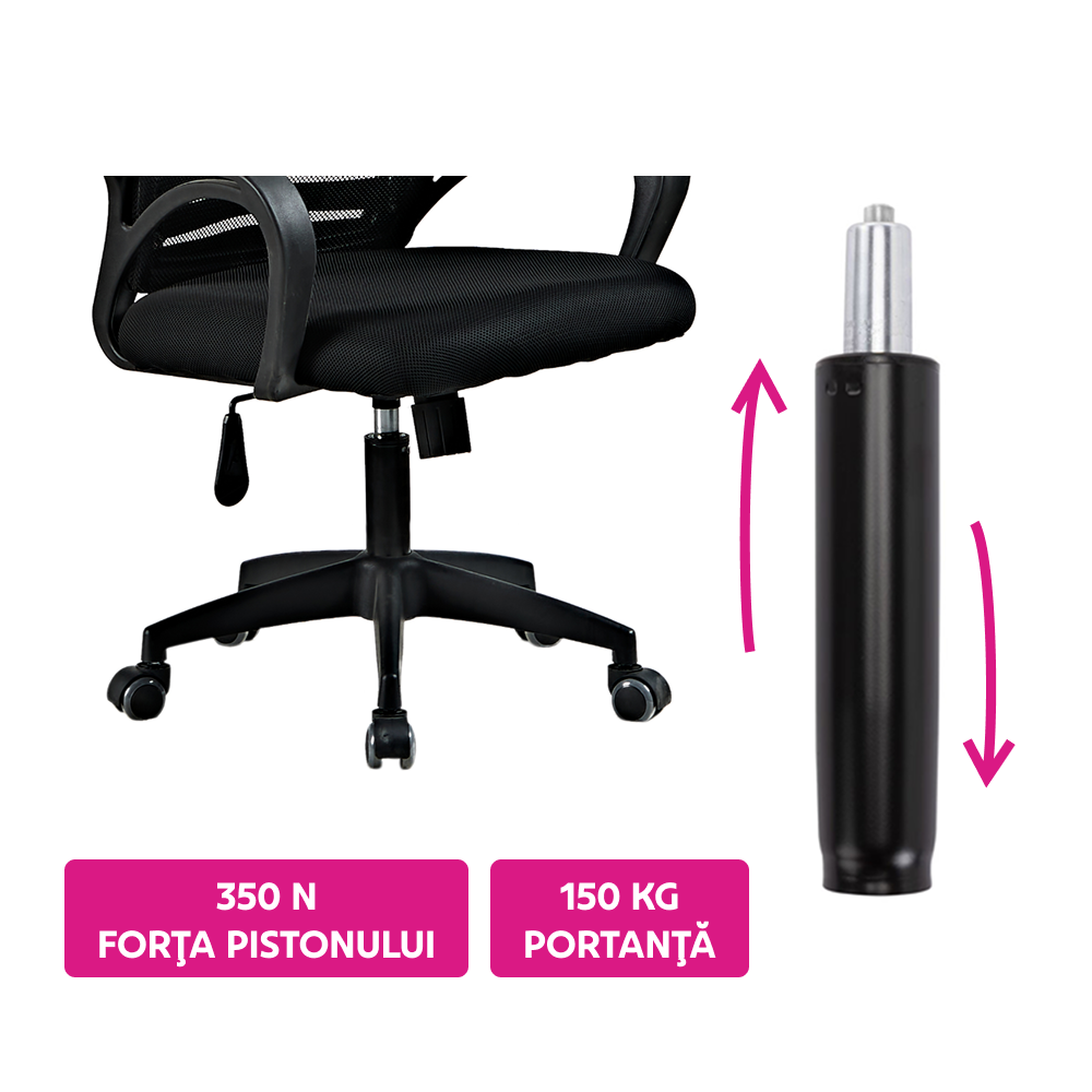 Piston PIEST, negru