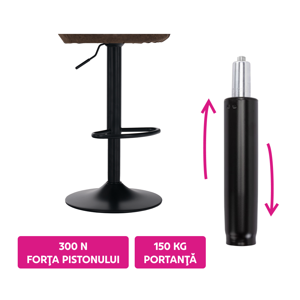 Piston PIEST, negru