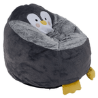 Fotoliu tip sac pinguin PINGO, gri