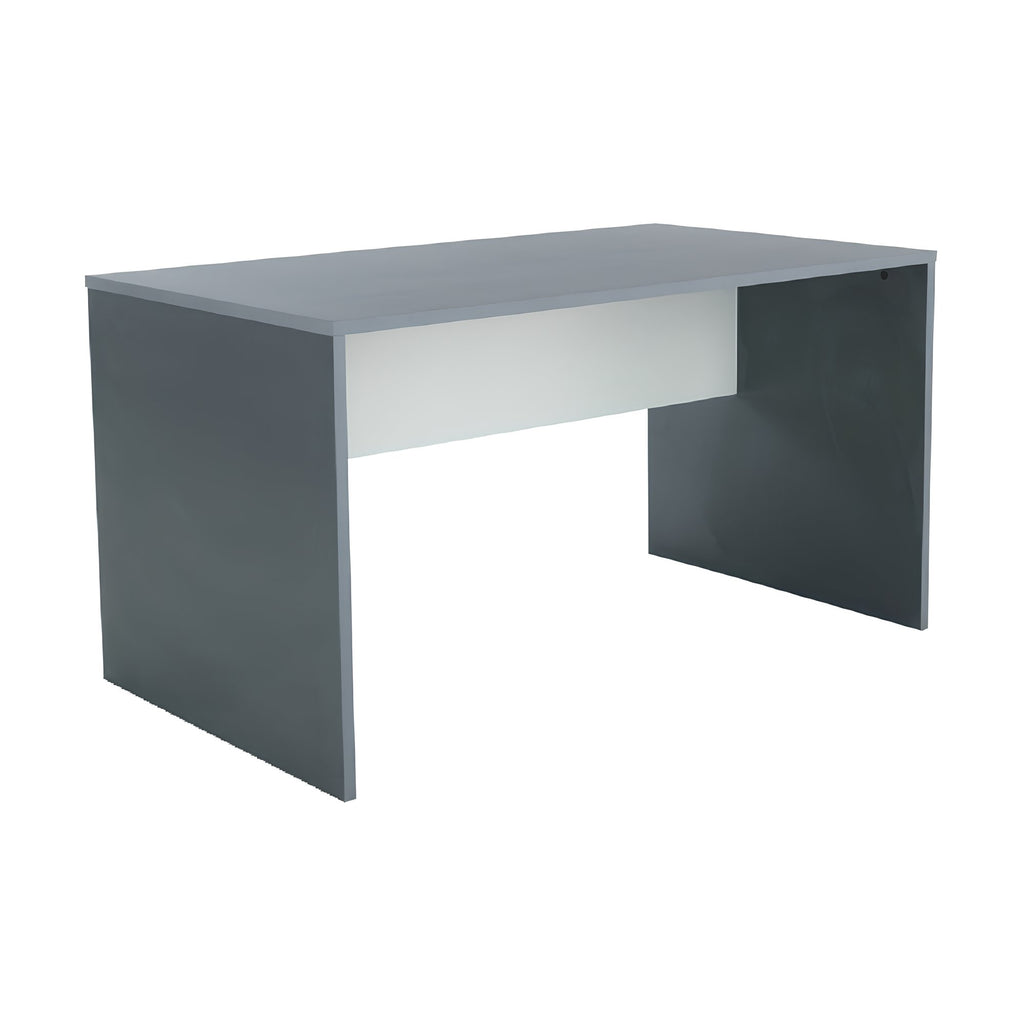 Birou PC RIOMA, grafit / alb