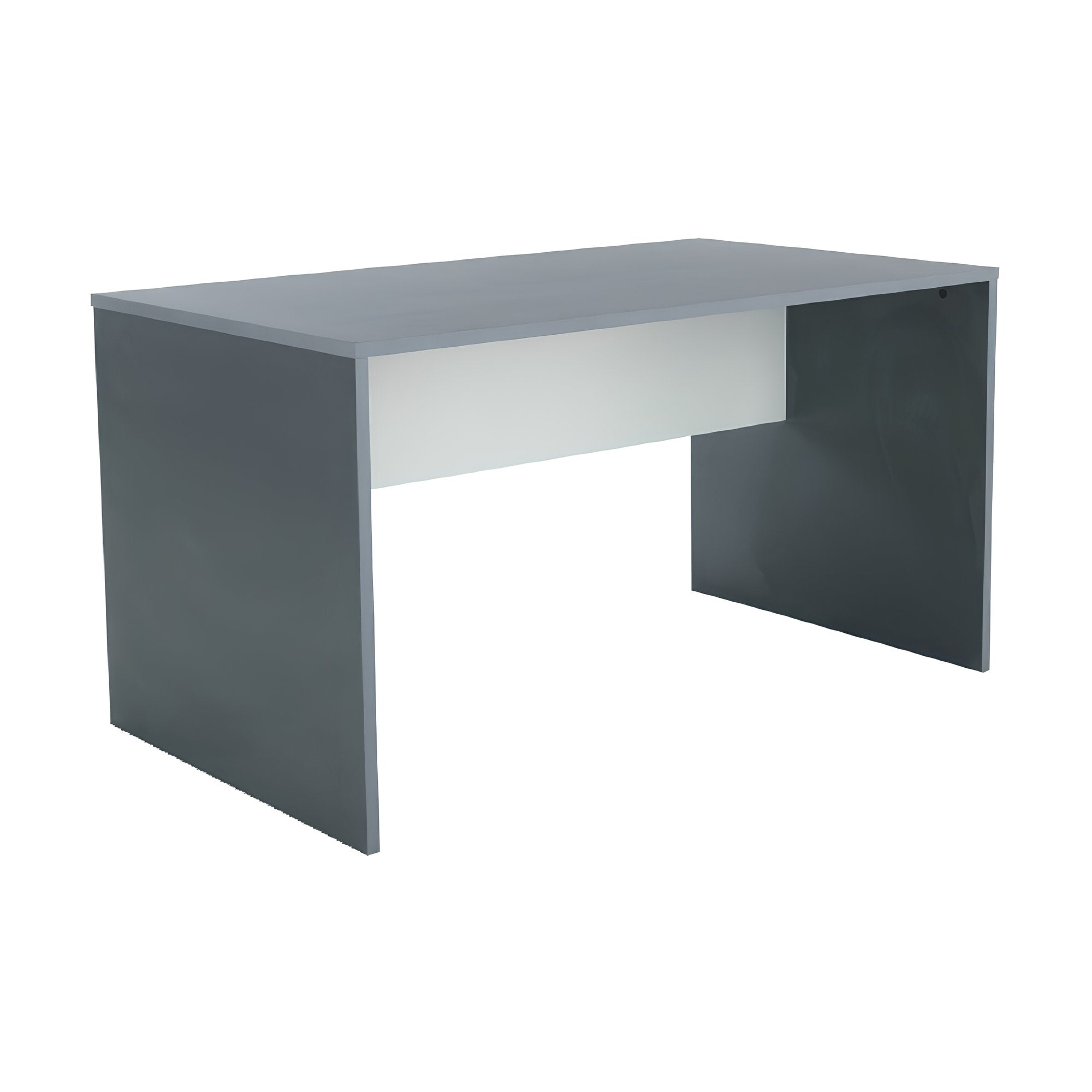Birou PC RIOMA, grafit / alb