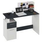 Masa PC PLATON NEW, alb/grafit
