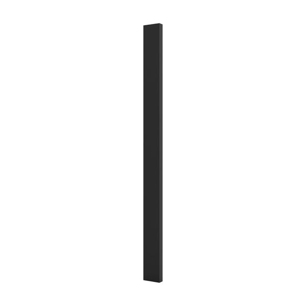 Plintă bucătărie Araka/menzo/siber, negru, vedere din față