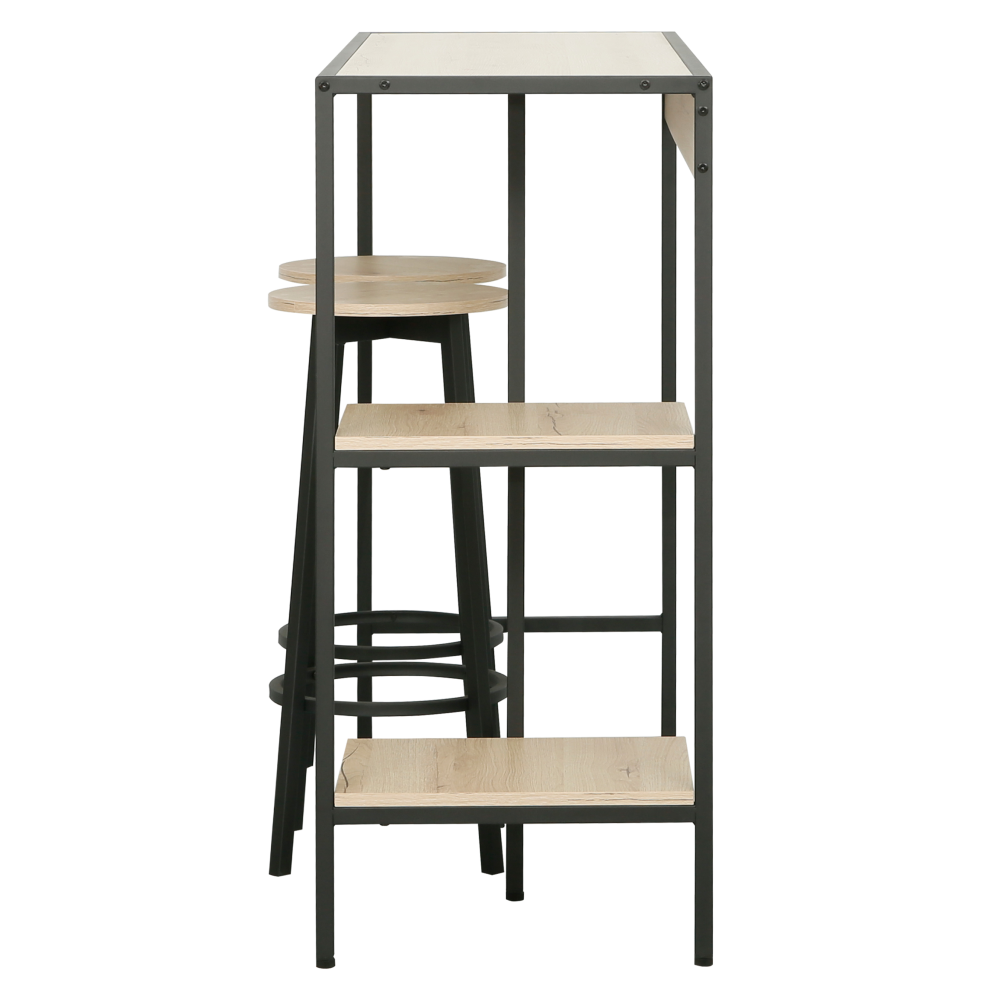 Set dining POHOS, stejar / negru