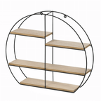 Raft DESIO, natural / negru