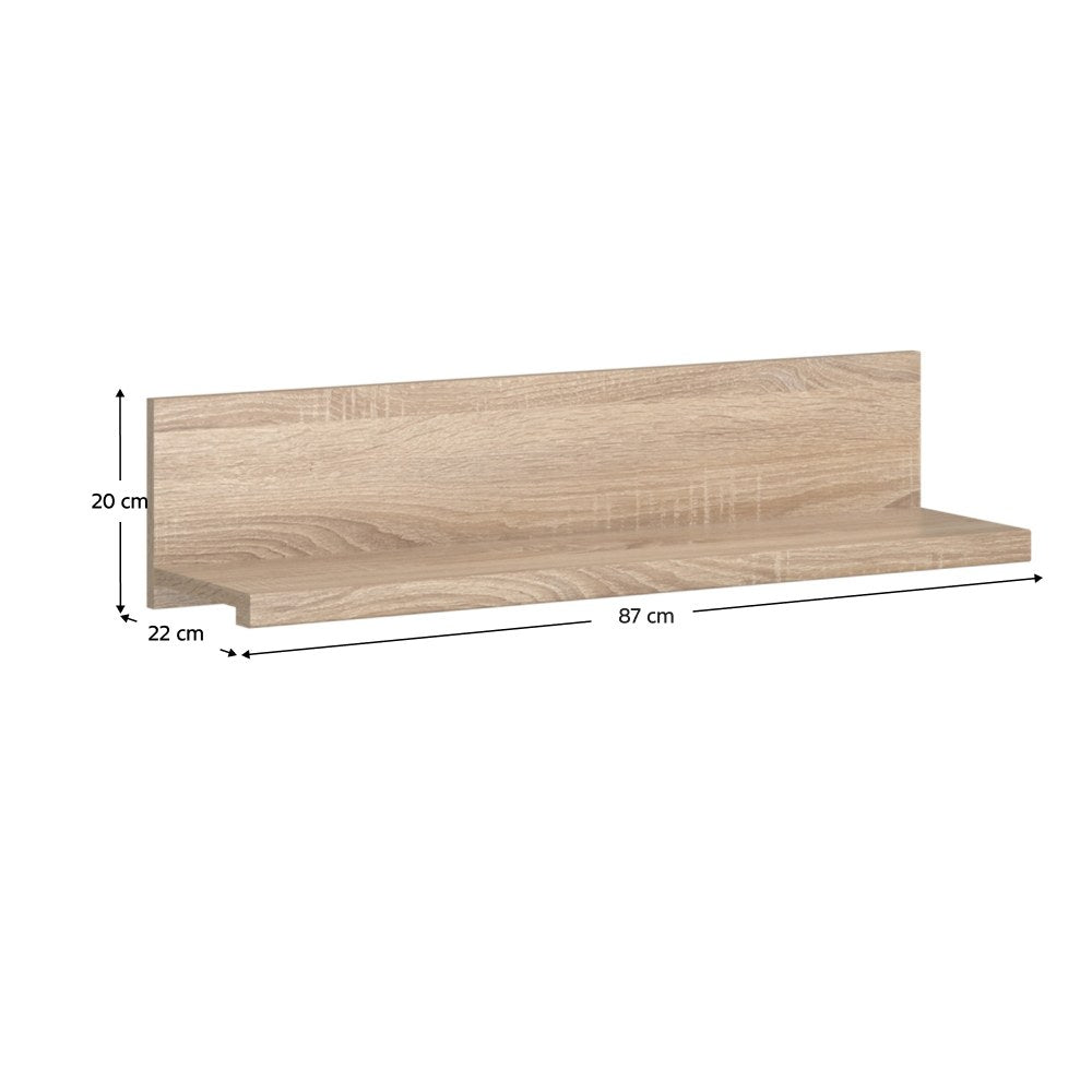 Poliță Norty – schiță cu dimensiuni