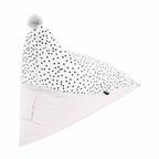 Fotoliu sac POMPOM, alb / roz / gri