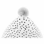 Fotoliu sac POMPOM, alb / roz / gri