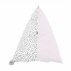 Fotoliu sac POMPOM, alb / roz / gri