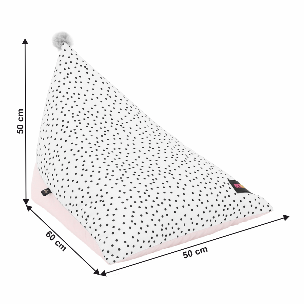 Fotoliu tip sac tapitat POMPOM, vedere 3