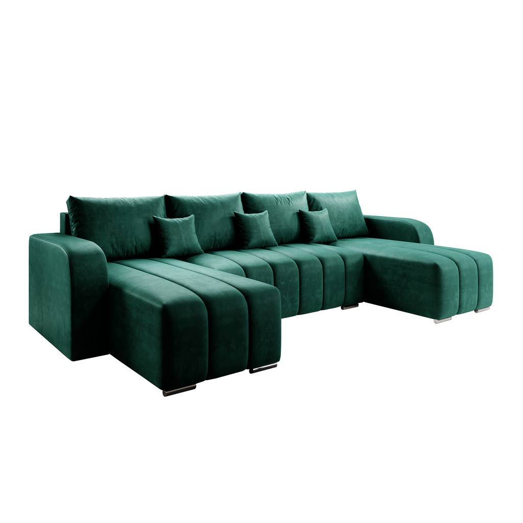 Set universal canapea PORIMA U, culoare smarald