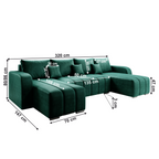 Coltar in forma de U extensibil PORIMA, vedere 3