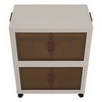 Dulap modular POSA, alb / maro