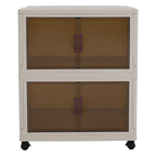 Dulap modular POSA, alb / maro