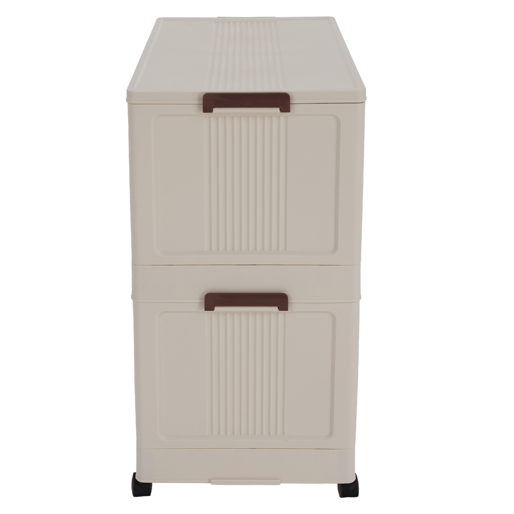 Dulap modular POSA, alb / maro