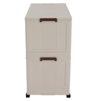 Dulap modular POSA, alb / maro