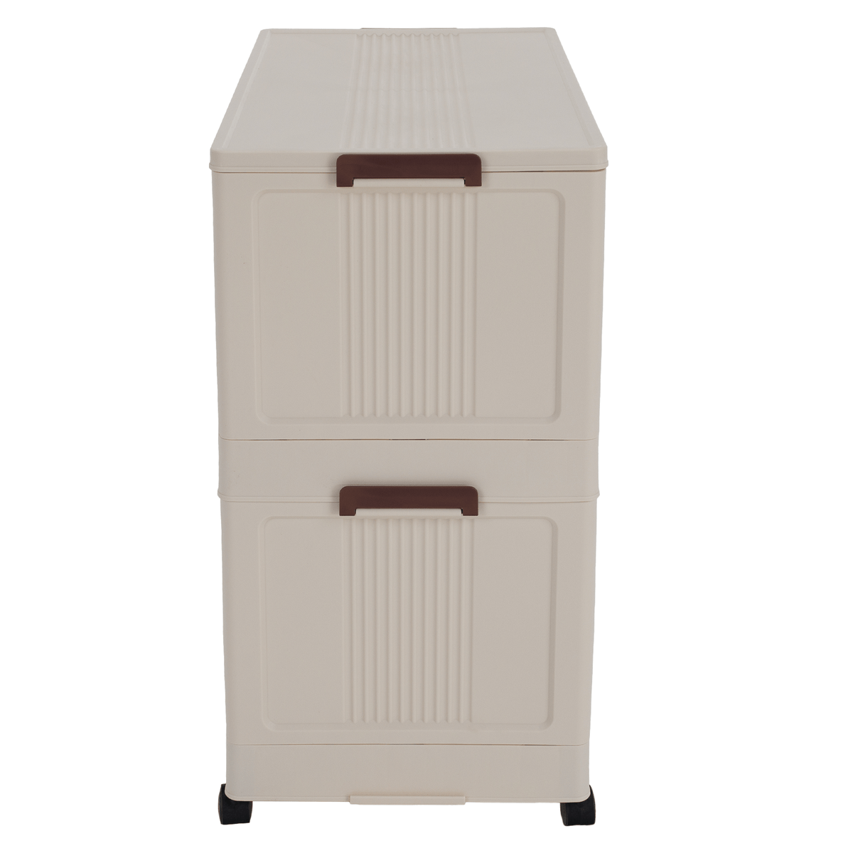 Dulap modular POSA, alb / maro