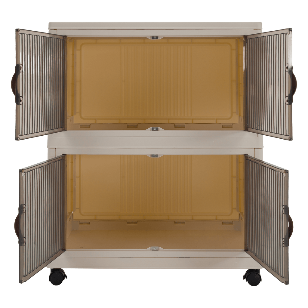 Dulap modular POSA, alb / maro