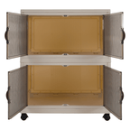 Dulap modular POSA, alb / maro