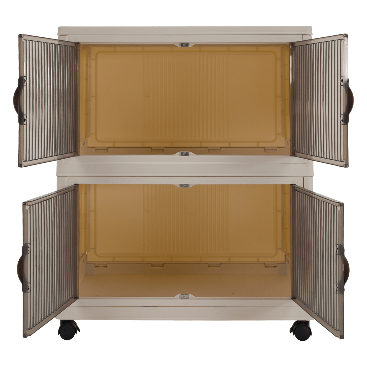Dulap modular POSA, alb / maro