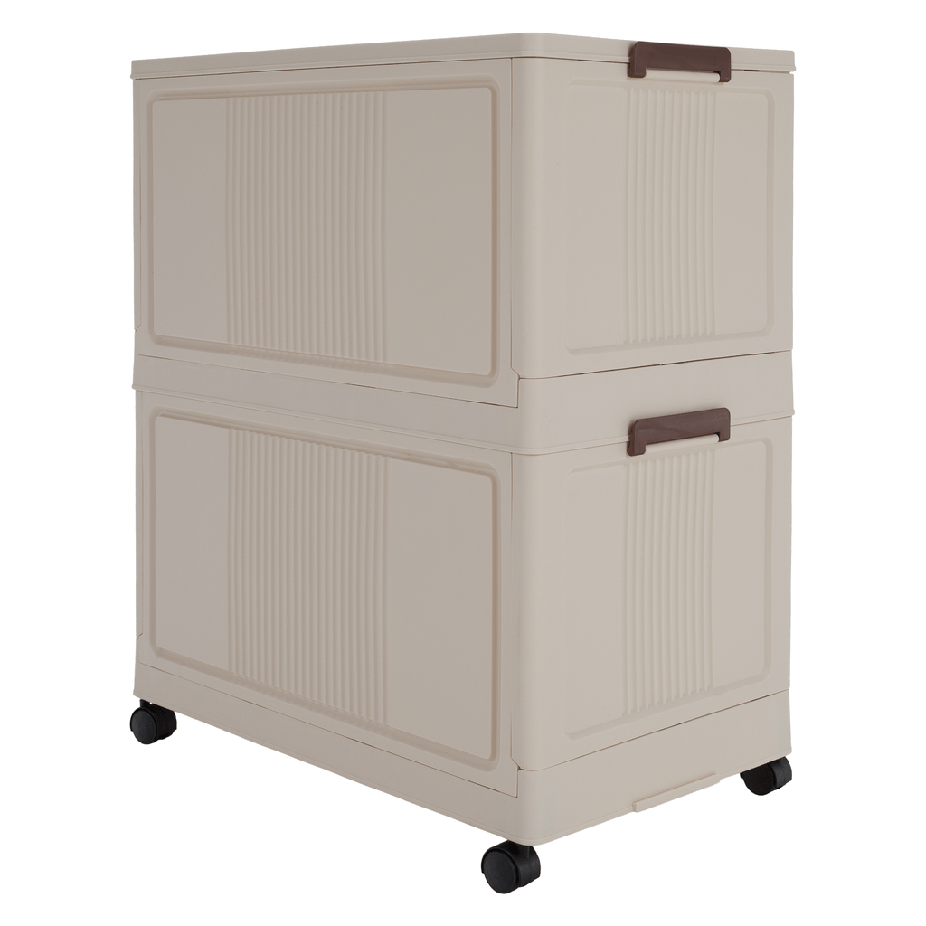 Dulap modular POSA, alb / maro