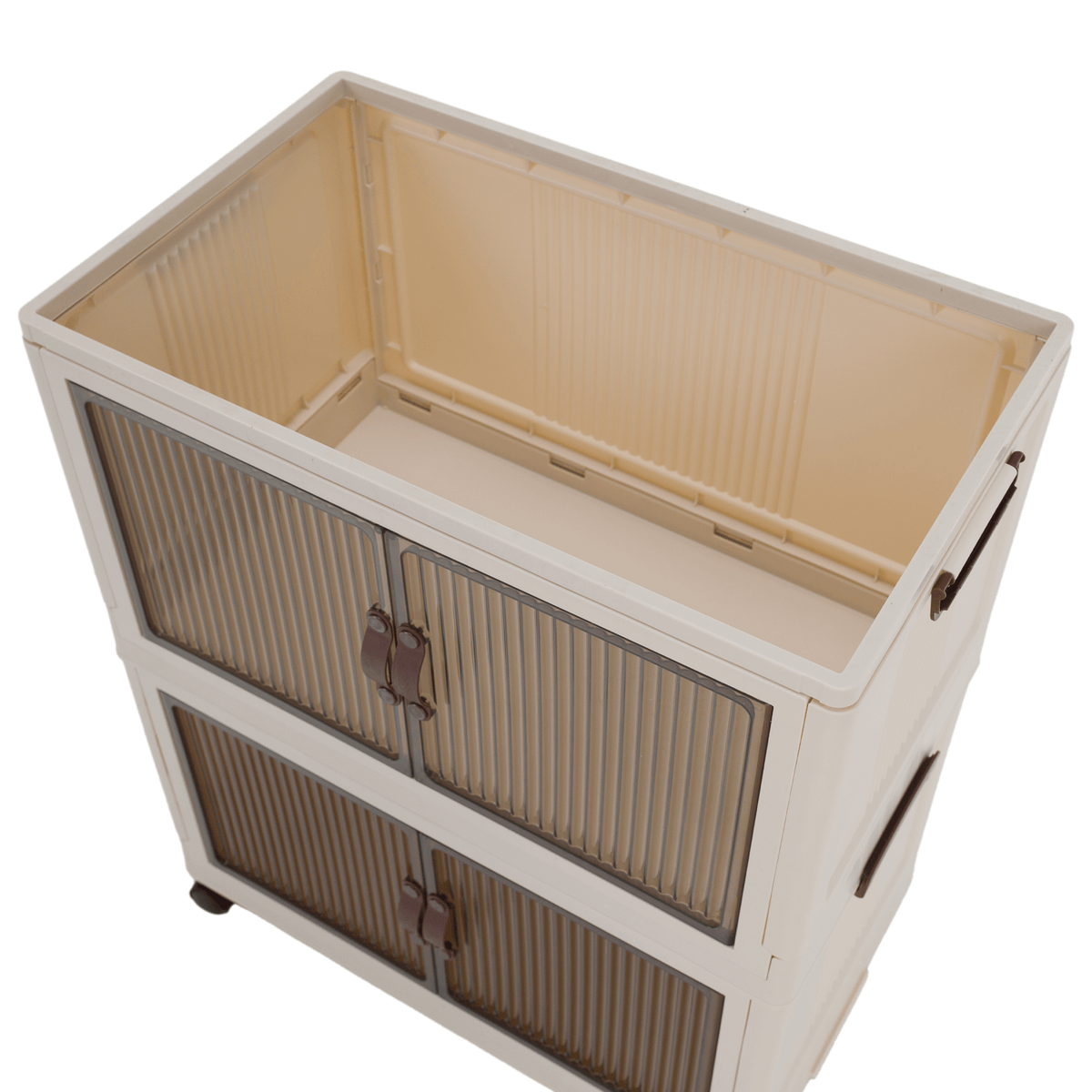 Dulap modular POSA, alb / maro