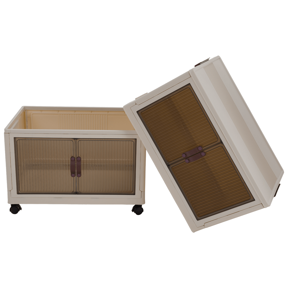 Dulap modular POSA, alb / maro