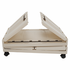 Dulap modular POSA, alb / maro
