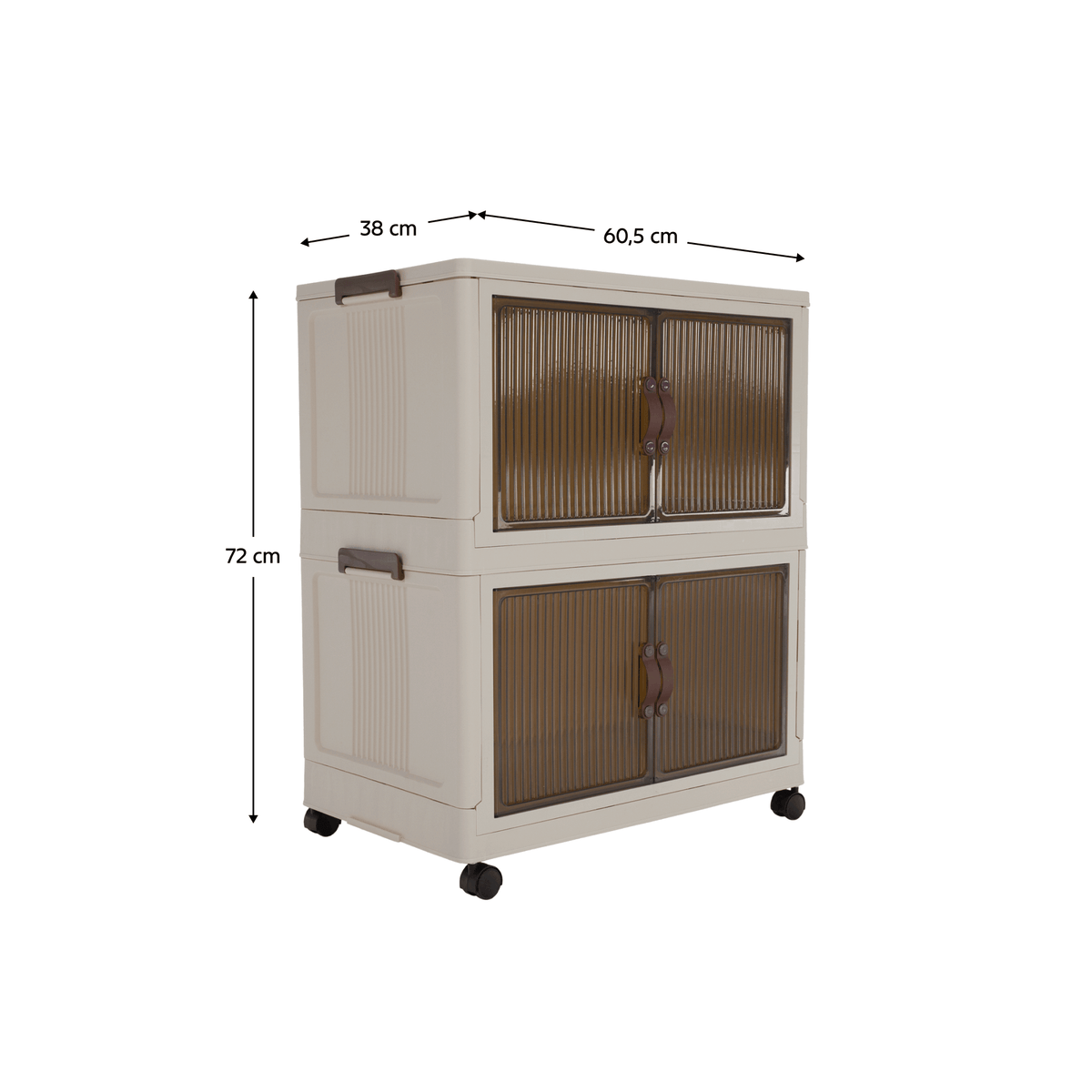 Dulap modular POSA, alb / maro
