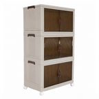 Dulap modular POSA, alb / maro