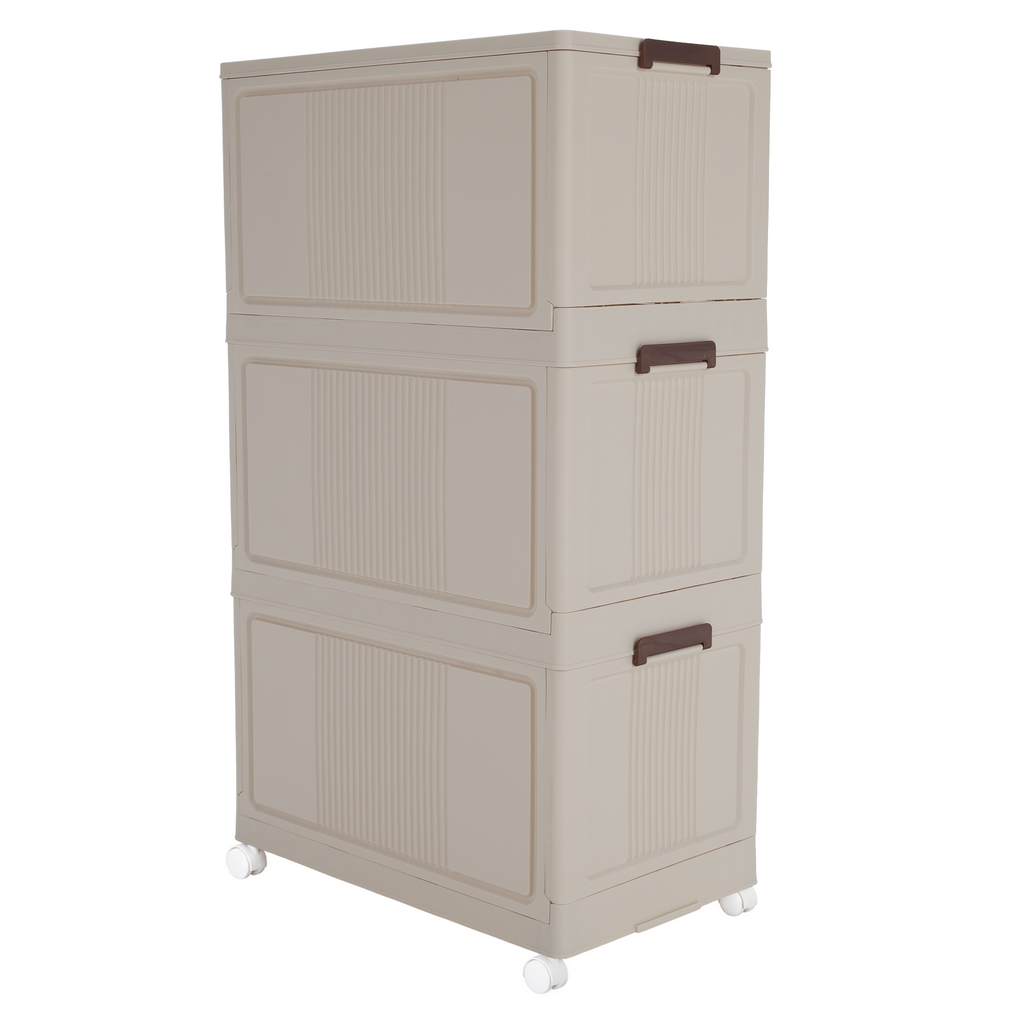 Dulap modular POSA, alb / maro