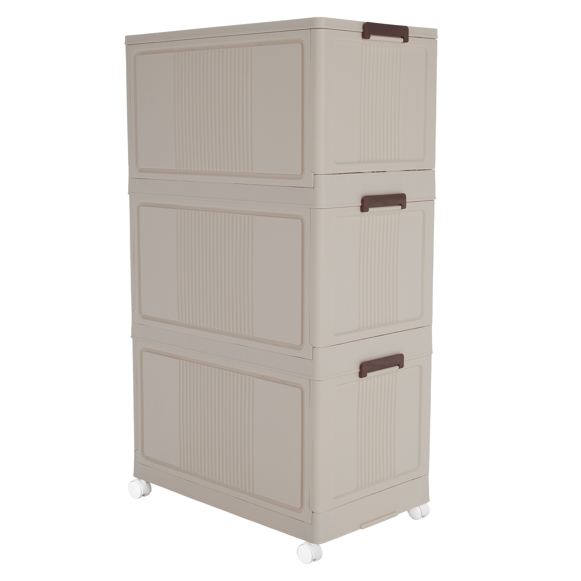 Dulap modular POSA, alb / maro