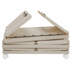 Dulap modular POSA, alb / maro