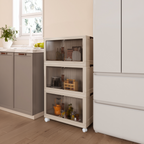 Dulap modular POSA, alb / maro