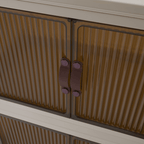 Dulap modular POSA, alb / maro