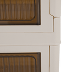 Dulap modular POSA, alb / maro