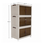Dulap modular POSA, alb / maro