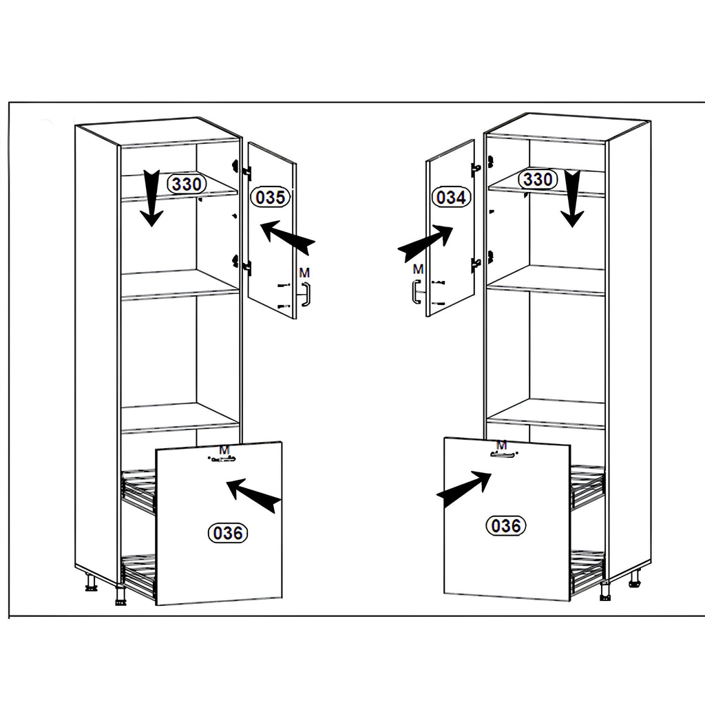 Dulap pentru alimente, AURORA D60R