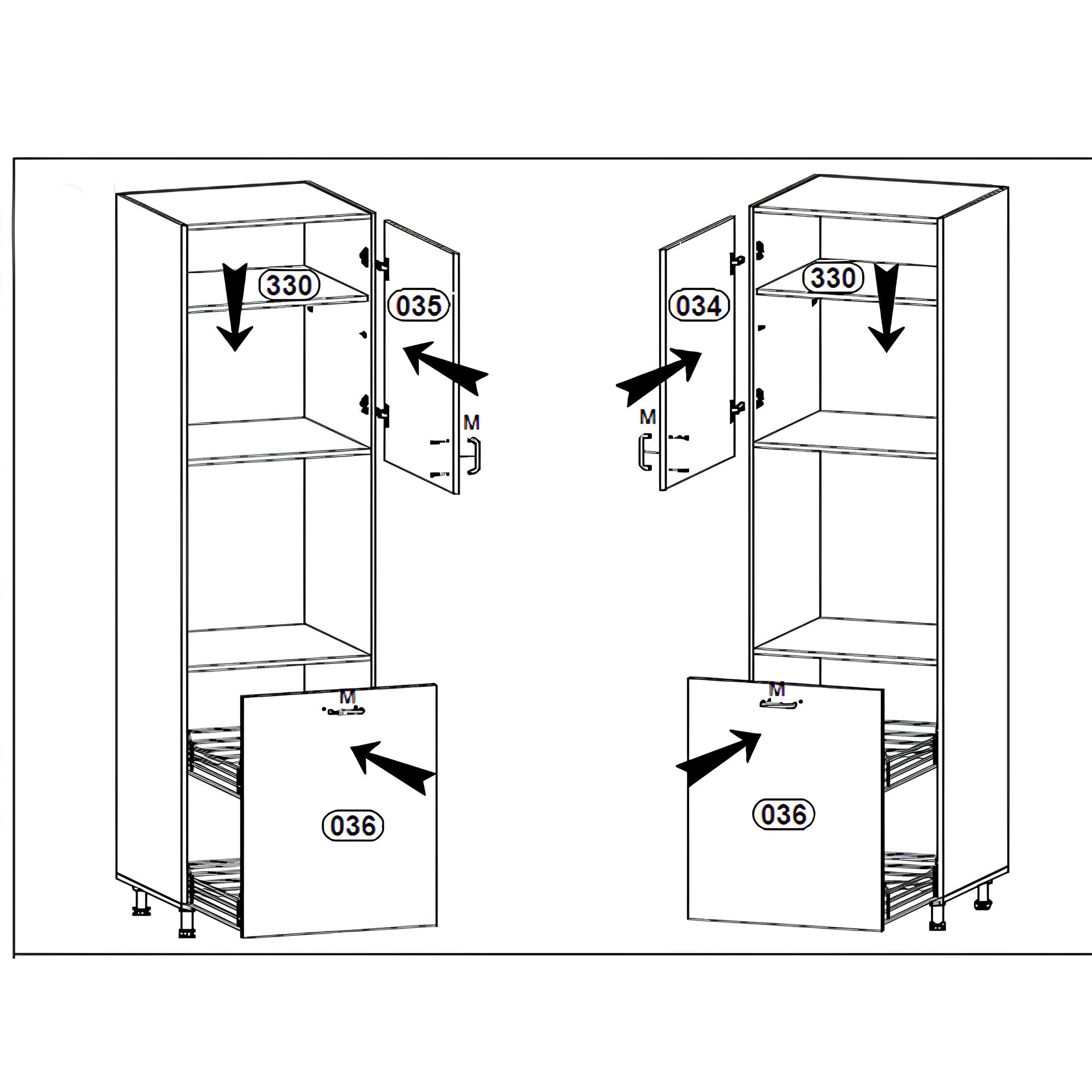 Dulap pentru alimente, AURORA D60R