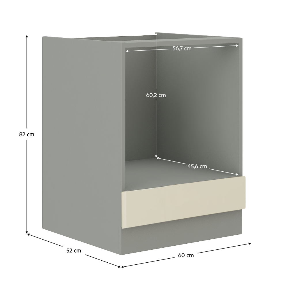 Dulap bucatarie modular PRADO 60 DG BB, vedere 3