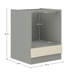 Dulap bucatarie modular PRADO 60 DG BB, vedere 3