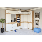 Dulap CYRIL, stejar wotan / alb
