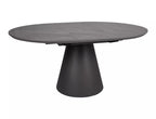 Masa extensibila ANGEL II, gri cu efect de marmura/negru