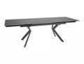 Masa extensibila NORTON, negru cu efect de marmura/negru