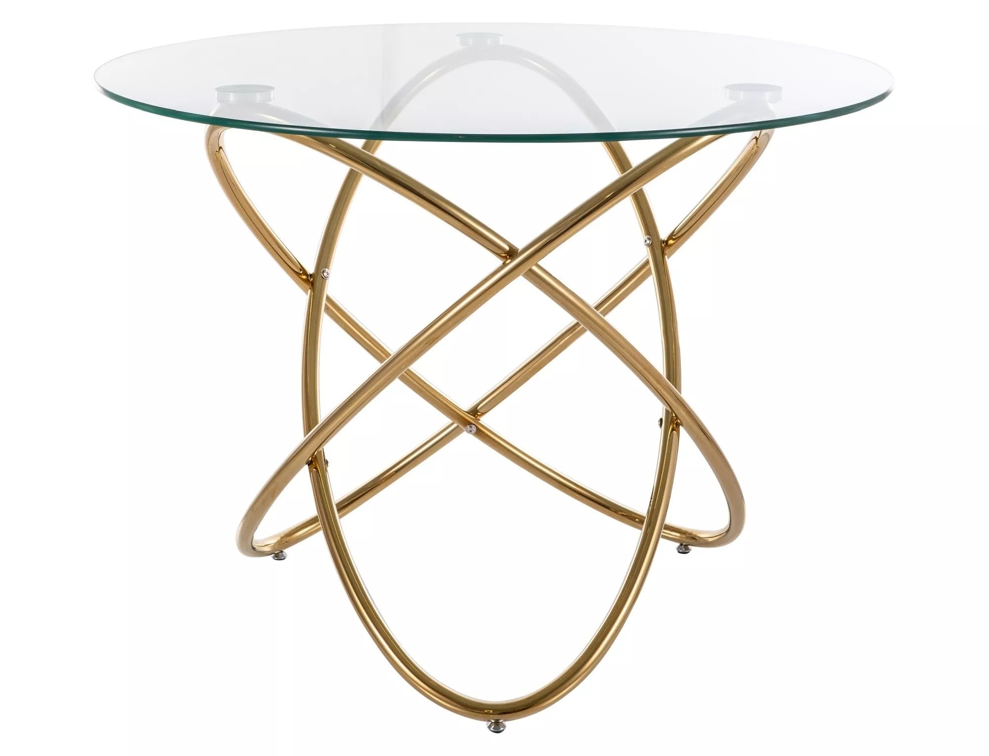 Masa ORBIT, transparent/auriu