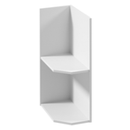 Dulap inferior cu doua rafturi D25PZ PROVENCE, model stanga, alb